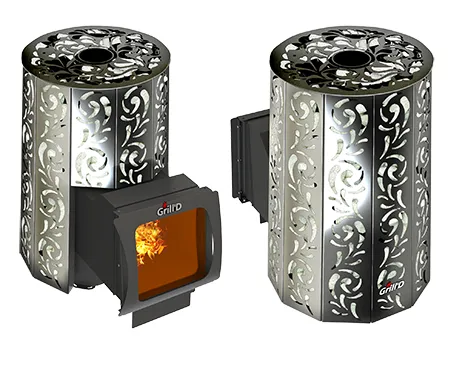 Банная печь Grill'D Violet window long Max