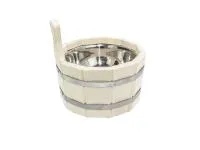 ушат 3л, с нержавеющей вставкой, ольха, 212f, банный эксперт