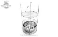 этажерка для тандыра 3-х ярусная d 28 см с миской тхк #