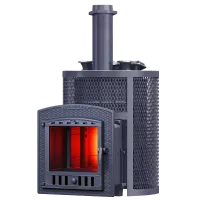 печь для бани gfs авангард ураган 35п2с зкн круглая чугунная 