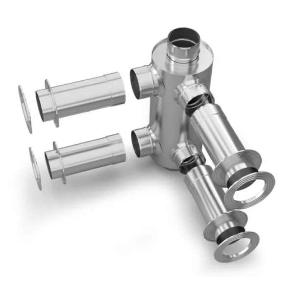 дымоход утепленный тмф нерж/нерж/0,5мм ф120/220мм l=1,0м